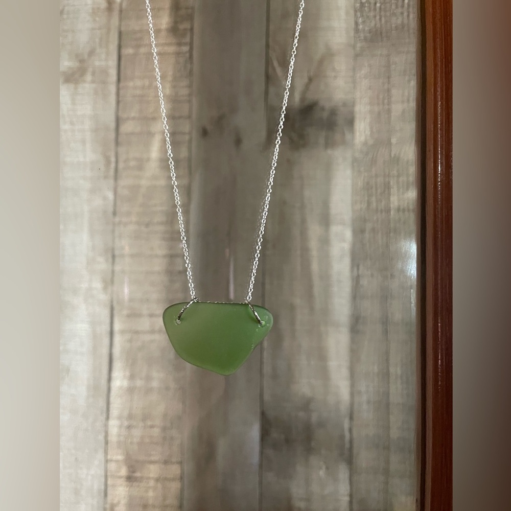 Montana Yellowstone River Glass Necklace